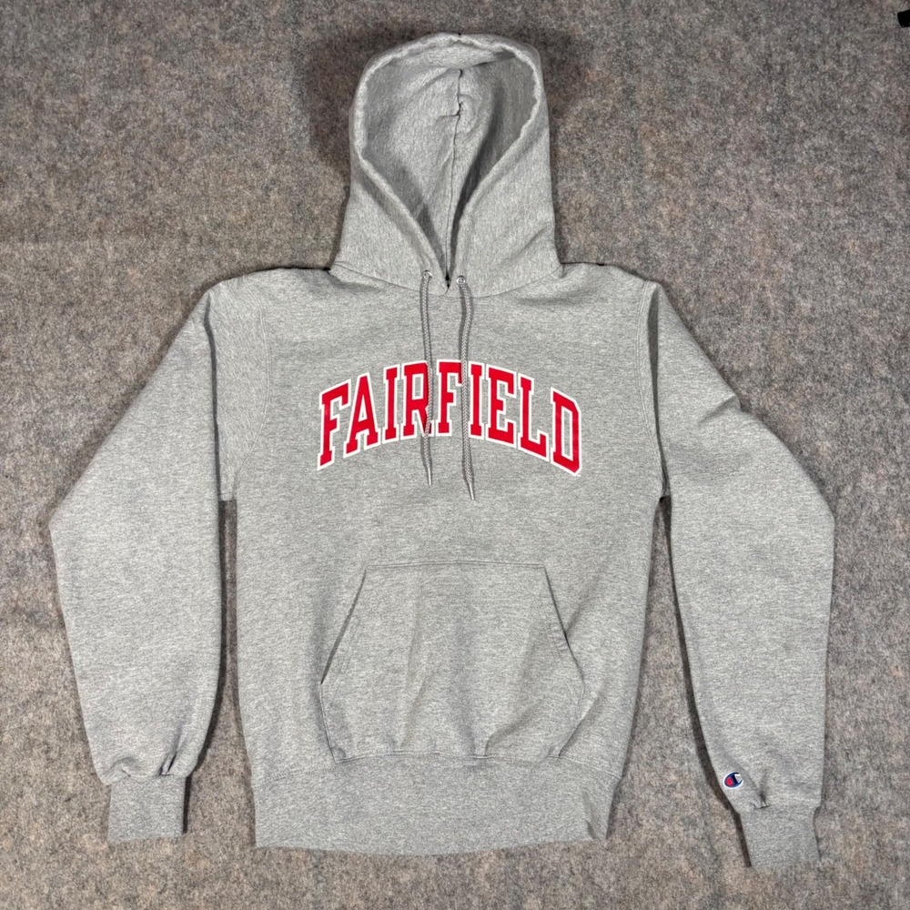 Champion Hoodie Mens S Gray Fairfield University NCAA Collegiate Sweatshirt